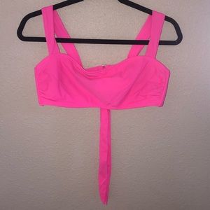 NEON PINK BIKINI TOP